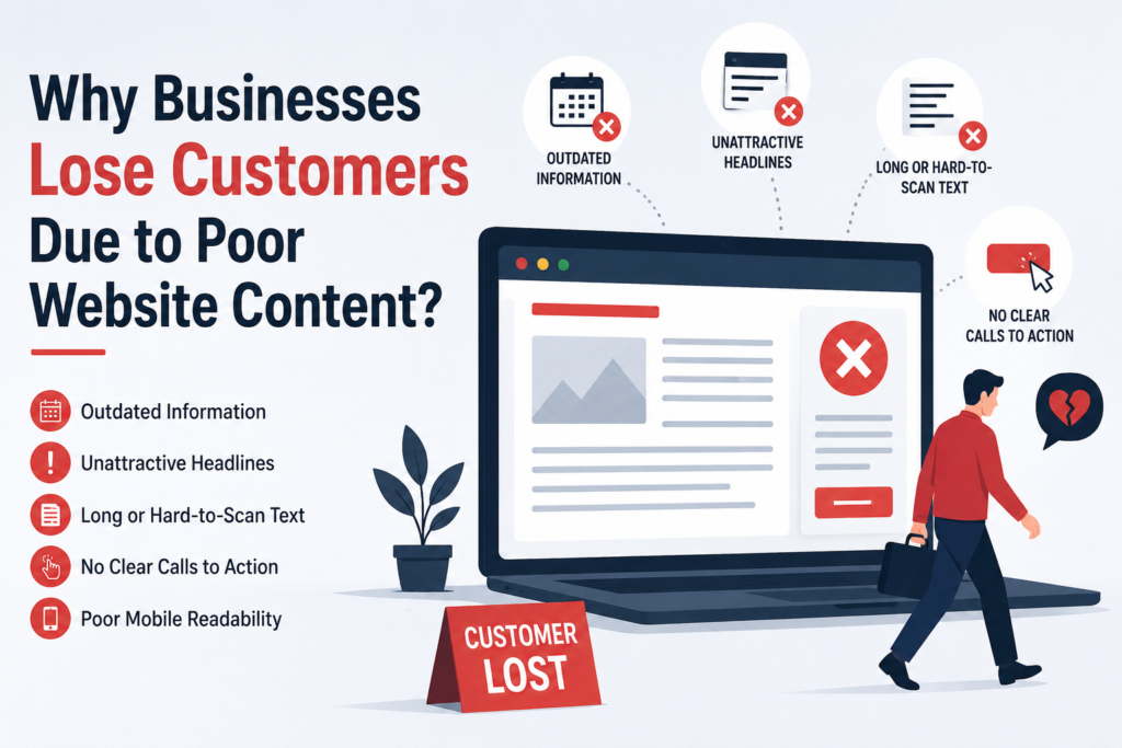 Losing customer due to bad content on your website?